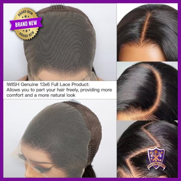 13x6 Full Lace Front Wig Human Hair Body Wave 22 Inch Glueless main image 6